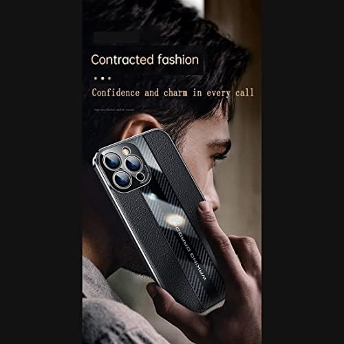 Capa de telefone Lonuo Caso de couro + estojo de fibra de carbono projetado compatível com Vivo S9