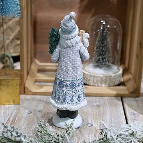 Sxszzxl Santa Clause Figuras Decorações de mesa de Natal para decoração de casa Vojo de linho Papai Noel com