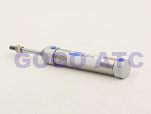 Cilindros de ar pequeno de aço inoxidável de aço inoxidável 16mm de 50 mm de tração de 50 mm CDJ2B16-50S Cilindro de ar barato de ação única