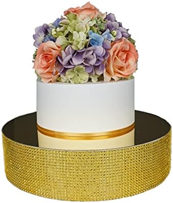 Bliss & Dane Bling Wedding Cake Stand, Mirror Top, Rhinestones I Centerpipe I de Casamento I Table