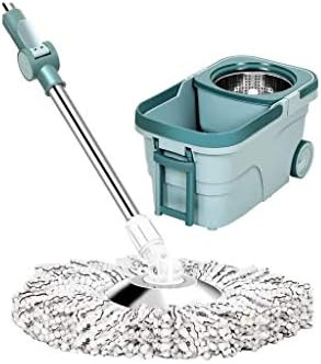 MOP de aço inoxidável WSSBK, 360 MOP rotativo e kit de balde de piso limpo Limpador de banheiro e kit de balde limpo