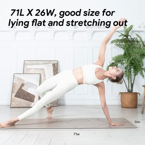 Wegym Premium Yoga Mat 4 mm de espessura de grande estojo de exercícios anti-tear anti-Tear Mat Men Mulheres Eco-amigas de ioga para Yoga Pilates Home Workout…