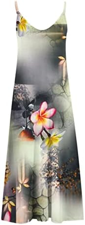 Vestido maxi pejock para mulheres férias na praia verão casual floral estampado de verão 2023 vestidos maxi de pulseira boêmia