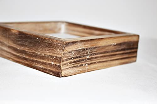 Vinho um pouco risos muito pequeno Caixa de madeira de celeiro para decoração de casa, placa de bloco de madeira