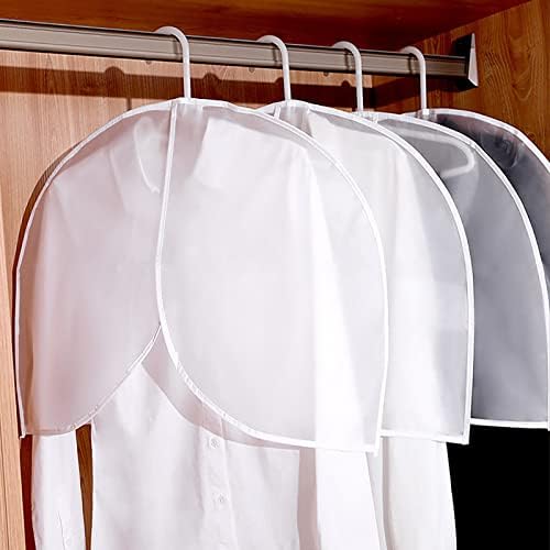 Moda roupas curtas penduradas domésticas transparentes capa de armazenamento de armazenamento com gavetas