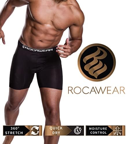 Rocawear Micro Modal 5 Pack Sport Fit Rouphe, Desempenho de Excesso Estrutável Respirável Pouca Legal Suporte de Batrios Boxer para Homens