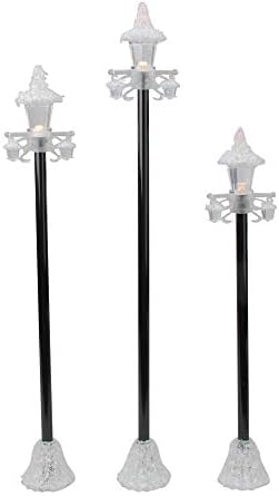 Conjunto romano de 3 luminadas de lâmpada de lâmpada de Natal de estilo vitoriano LED de estilo vitoriano