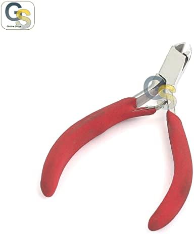 Comfort Grip Cutticle Nipper 4 Meio mandíbula vermelha pela G.S Online Store