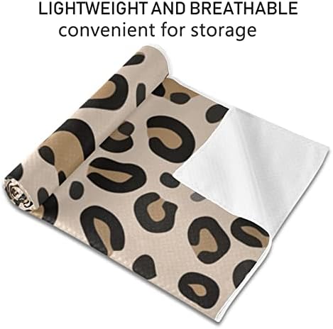 Aunstern Yoga Blanket Leopard-Print-Natural Hunting Yoga Towel Yoga Mat Toalha