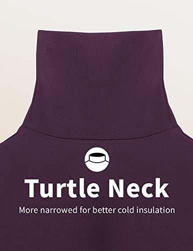 Camisa térmica de ManyCit para mulheres camisa de gola alta de gola alta de manga comprida camada de lã de lã Ultra