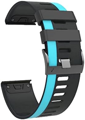 Dfamin 26 22mm Silicone Relógio Relógio Relógio Bandas para Garmin Fenix ​​6 6x Pro Watch EasyFit Fenix ​​5 5x Plus 3HR Bracelet