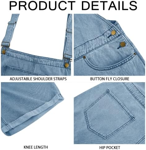Blocos de jeans de jeans do Runcati BIB Jean Romper Casual Casual Fit Walkshort Bolsets Summer Jumpersuit