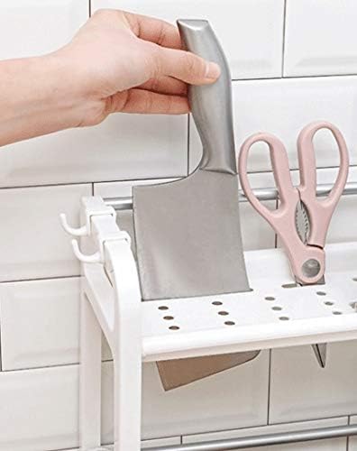 Jahh nova prateleira de cozinha de camada dupla plástica prateleiras de armazenamento doméstico prateleiras