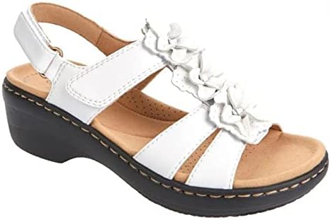 Sandálias de verão Hamovessi para mulheres bordadas anti-lipsápédicas sandálias ortopédicas de tamanho