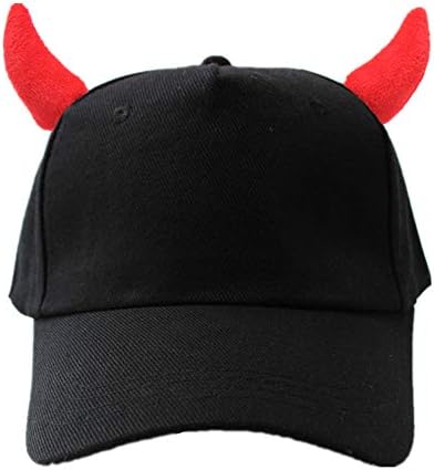 My Sky Unissex Basex Cap Hip-Hop Little Devil Bones Hats Snapback Cap with Horns