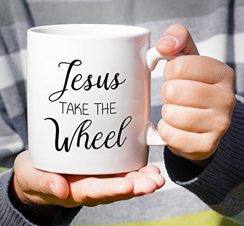 Retreez Funny Caneca - Jesus Tome a roda Religiosa 11 oz Canecas de café de cerâmica - Engraçado, sarcasmo, sarcástico,