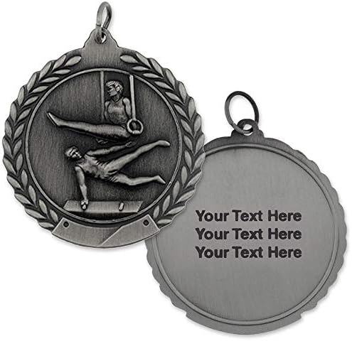 Medalha esportiva de ginástica masculina de ginástica masculina gravável Pinmart