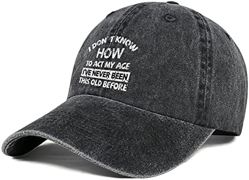 Eu não sei como agir meu chapéu de idade para homens mulheres vintage beisebol bap presentes chapéu de caminhão