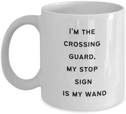 Crossing Guard Coffee Caneca, caneca de café de 11 onças, presente para cruzar a guarda, presente para cruzar a guarda, para a faixa de pedestres, caneca de café da polícia