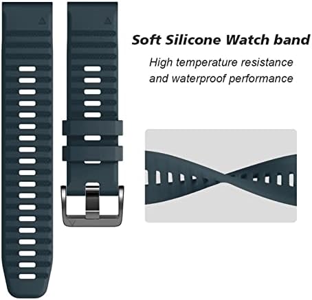 FACDEM Silicone Quickfit WatchBand Strap para Garmin Fenix ​​7x Fenix ​​7 Fenix ​​7s Watch EasyFit