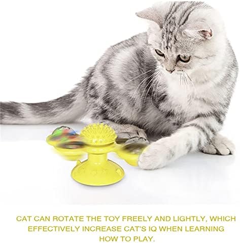Zboro Windmill Cat Funny Turk Titable Pet Scratching Tickle Cats Hair Cat Puzzle interativo compatível com Smart Pet-36853
