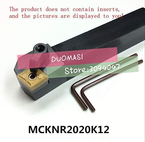 FINCOS MCKNR2020K12 75 graus conjunto de ferramentas de torneamento externo 20 * 20 * 125mm McKnl2020K12