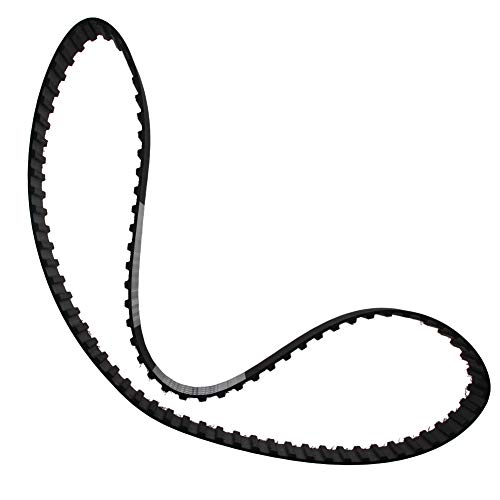 Cinturão de tempo do lixo preto Cinturão industrial de borracha de borracha Polia síncrona de loop fechada, largura de 25 mm, pitch de 9,5 mm, 87 dentes