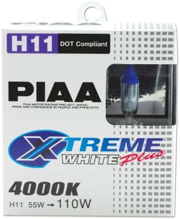 PIAA 15211 H11 Xtreme White Plus de alto desempenho Bulbo de halogênio,