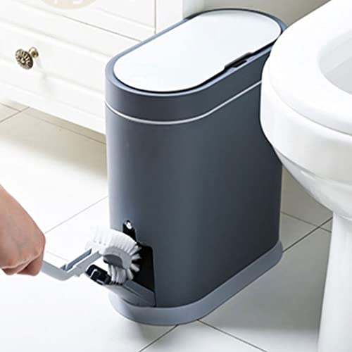 ZSEDP 8L Lixo inteligente pode indução doméstica Indução à prova d'água Capa do vaso sanitário Brush de papel integrado