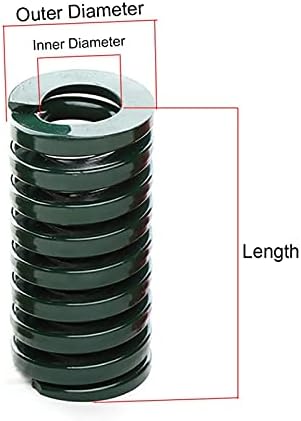 As molas de compressão são adequadas para a maioria dos reparos i 1 molde verde mola de compressão estampagem dado de mola pesada diâmetro externo 18 mm x diâmetro interno 9mm x comprimento 25-100mm