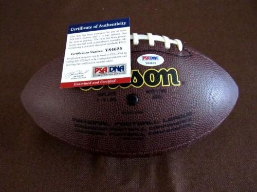 Jim Brown Cleveland Browns Hof assinado Auto Vintage Wilson NFL Football PSA/DNA - Bolsas de futebol