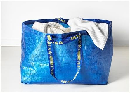 Bolsa de transportadora IKEA Frakta, azul, bolsa de compras de tamanho grande 2 PCs Conjunto