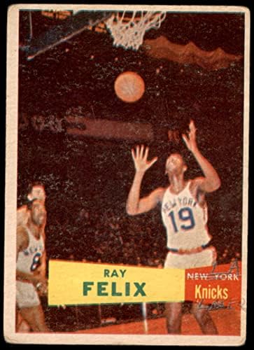 1957 Topps 35 Ray Felix New York Knicks Poor Knicks Long Island University