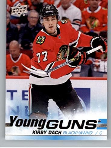 2019-20 Deck superior #451 Kirby Dach Young Guns RC Rookie Chicago Blackhawks NHL Hockey Trading Card