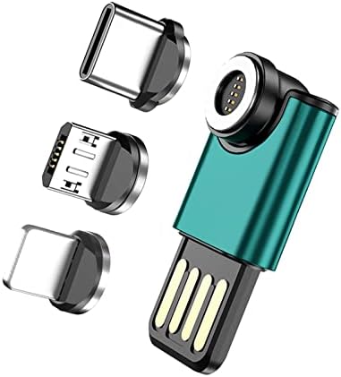 Cabo de carregamento magnético, adaptador de sucção magnética universal adaptador portátil USB