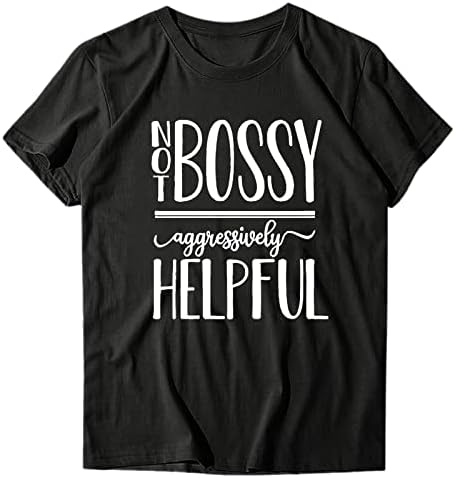 Camisetas gráficas para adolescentes mulheres femininas casuais letra de camisa imprimindo casual