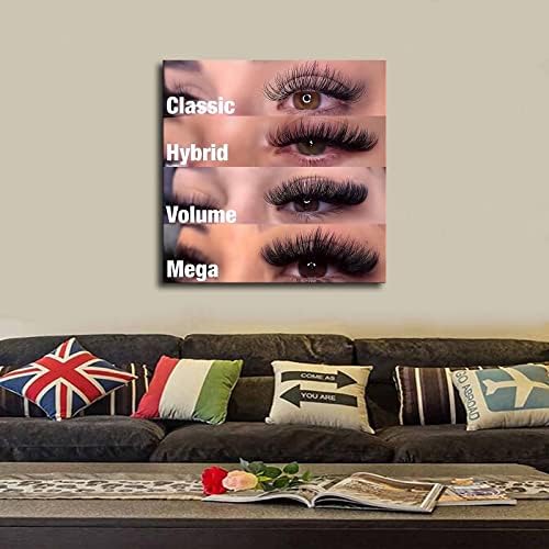 Lashes Effect Eyelashes Cosmetology Poster adequado para a loja de beleza Poster e Wall Art Picture Print Modern