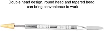 Caneta de tingimento de borda de couro, design duplo de ponta dupla para facilitar a caneta de rollerball de processamento de borda de uso para tiras