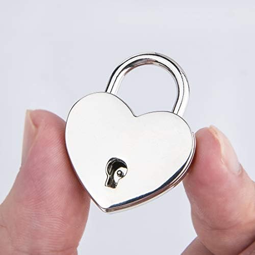 4pcs liga Love Love Heart Padlock Luggage Lock With Keys for Jewelry Box Storage Box Diário Livro