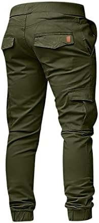 Calça de tamanho grande calça de perna larga calças de neve meninos homens splicing macacão impresso de bolso casual work calças de calça casual