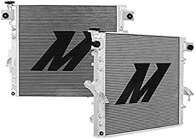 Mishimoto Mmrad-wra-07v2 Radiador de alumínio compatível com Jeep Wrangler JK 2007-2017 Silver