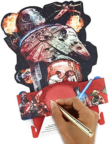 Hallmark Paper Wonder Star Wars Pop -up Cartão de aniversário com música