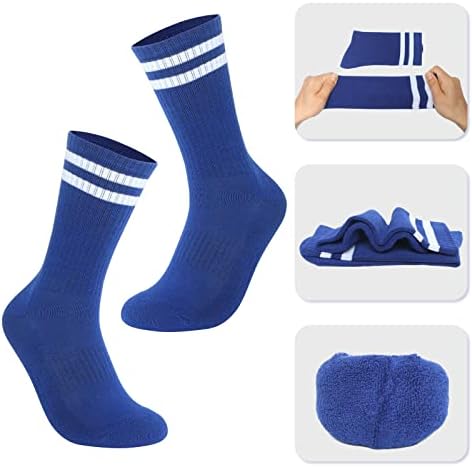Fundência Feminina Athletic Crew Meocks 6 pacote, correndo meias de almofada respirável com suporte de