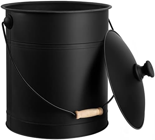 Bucket de cinzas de Amagabeli com LIG LID PACKLED LOGREWOOD LOGREIRO