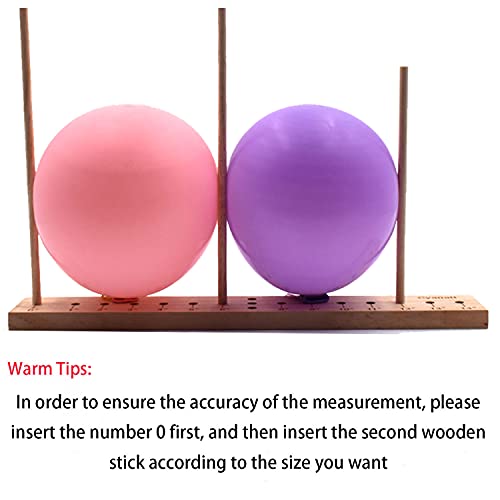 CYAUATT Ajustável 14 tamanhos Inch Inch Balloon Sizer Régua, ferramenta de medição de tamanho de balão para
