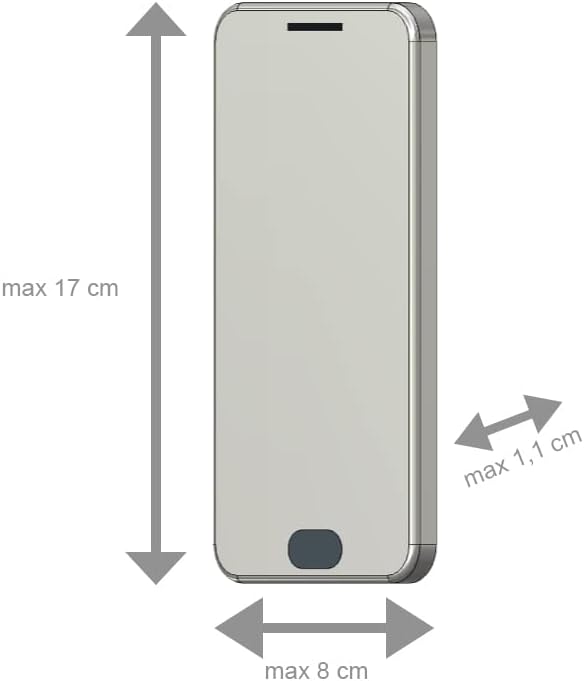 Coldre vertical móvel aq para telefone celular, tamanho xxl nylon, loop de correia