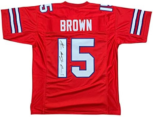 John Brown autografado assinado Jersey NFL Buffalo Bills PSA COA