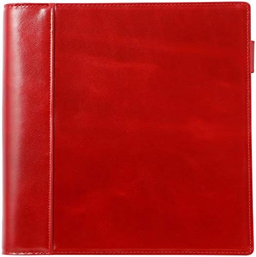 Franklin Planner Rustic Leather Binder, tamanho clássico, 20mm, vermelho 64823