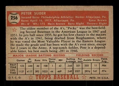 256 PETE SUDER - 1952 Topps Baseball Cards classificados VGEX - Baseball Slabbed Cartões vintage