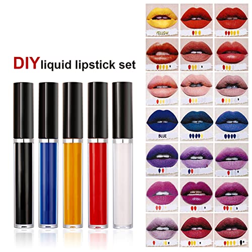 WGUST Lipstick TINT DIY Batom tonificado Conjunto de ar macio Lip Lip Lip Glaze Lip Glaze Veluda